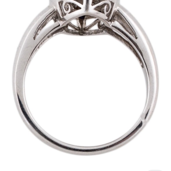 14K Topaz, Sapphire & Diamond Ring Size 7 - Picture 4 of 4